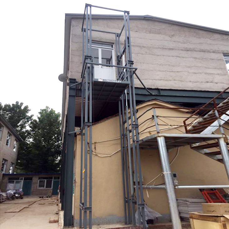 單缸雙臂導(dǎo)軌式升降貨梯 單缸雙臂導(dǎo)軌式升降貨梯